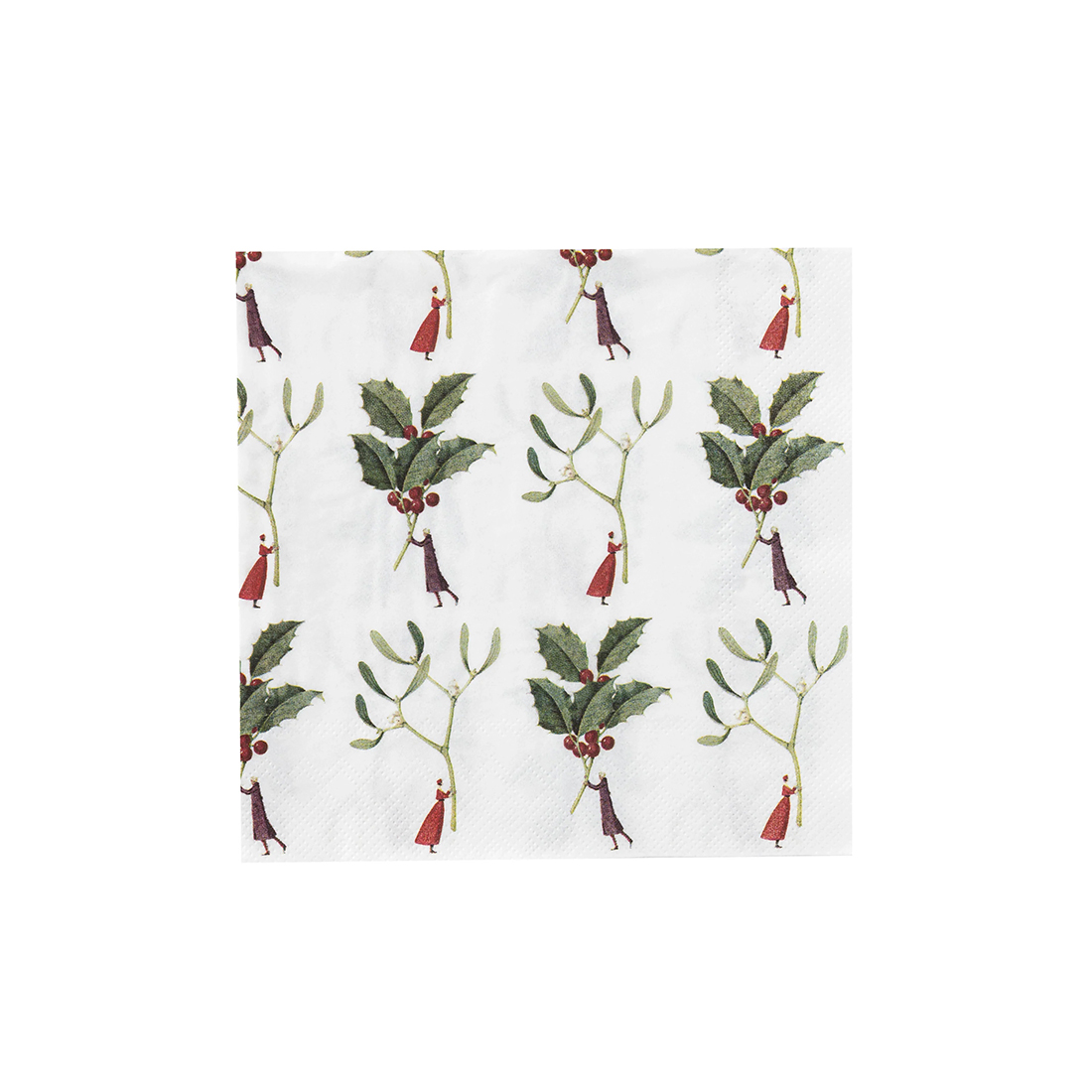 ペーパーナプキン 【クリスマスホーリーとヤドリギ】